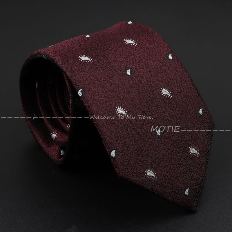 Men's Fashion NeckTie For Man Tie Luxury Striped Dot Flower Office Business Neck Tie Suit Cravat Wedding Party Necktie Men Gifts - Image 18