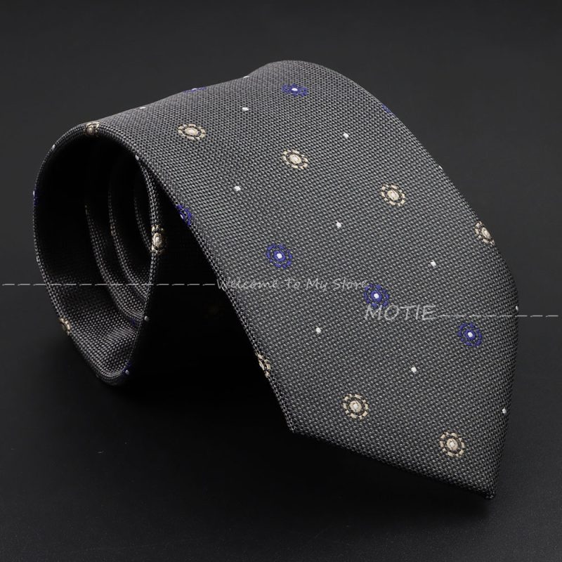 Men's Fashion NeckTie For Man Tie Luxury Striped Dot Flower Office Business Neck Tie Suit Cravat Wedding Party Necktie Men Gifts - Image 19