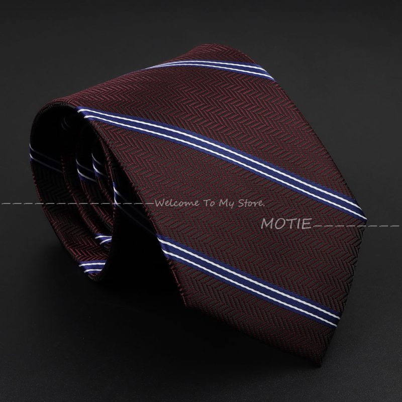 Men's Fashion NeckTie For Man Tie Luxury Striped Dot Flower Office Business Neck Tie Suit Cravat Wedding Party Necktie Men Gifts - Image 26