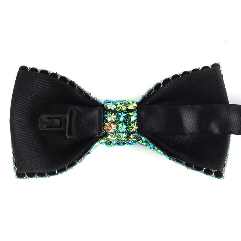 New Rhinestone Bow Ties for Men Pre-Tied Sequin Bowties with Adjustable Length Huge Variety Colors Wedding Bow tie For Groomsmen - Image 4