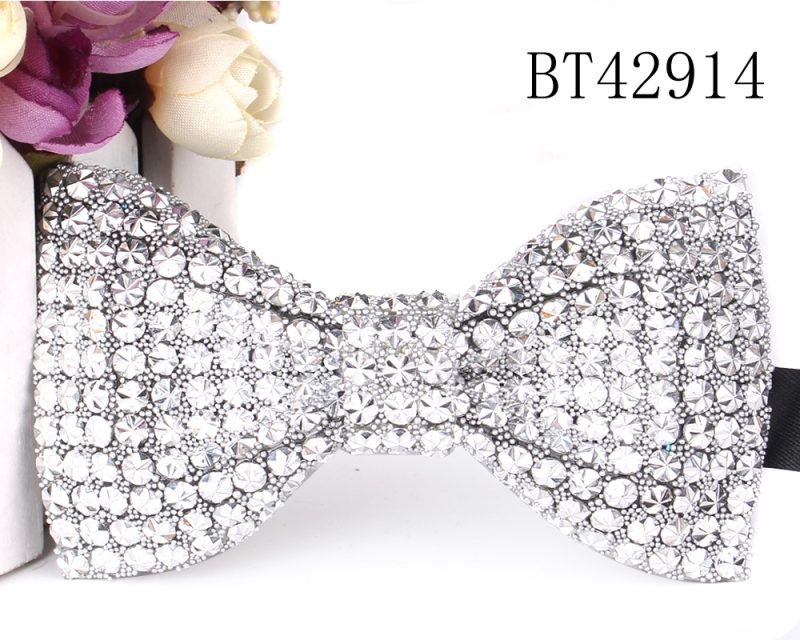 New Rhinestone Bow Ties for Men Pre-Tied Sequin Bowties with Adjustable Length Huge Variety Colors Wedding Bow tie For Groomsmen - Image 7