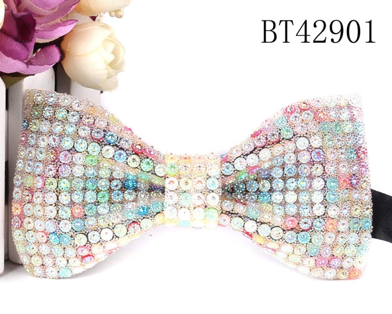 New Rhinestone Bow Ties for Men Pre-Tied Sequin Bowties with Adjustable Length Huge Variety Colors Wedding Bow tie For Groomsmen - Image 8
