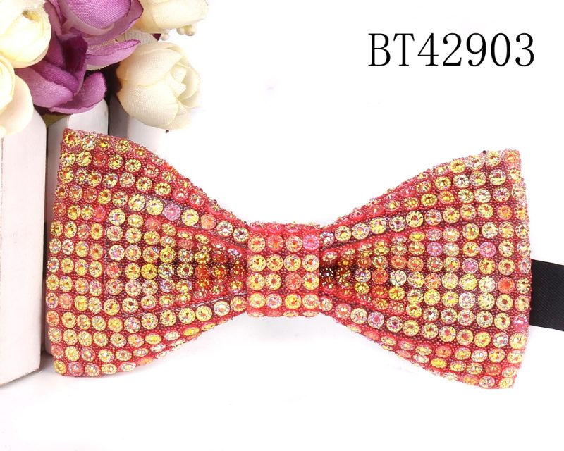 New Rhinestone Bow Ties for Men Pre-Tied Sequin Bowties with Adjustable Length Huge Variety Colors Wedding Bow tie For Groomsmen - Image 10