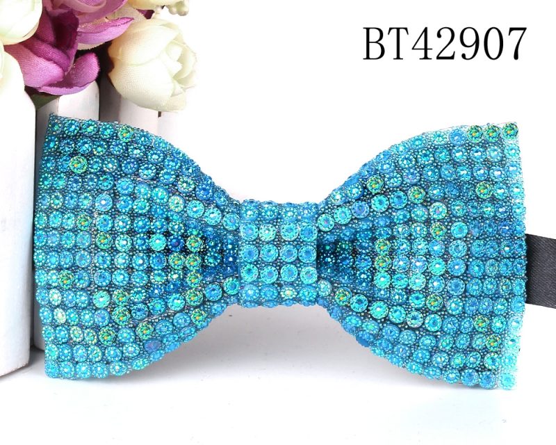 New Rhinestone Bow Ties for Men Pre-Tied Sequin Bowties with Adjustable Length Huge Variety Colors Wedding Bow tie For Groomsmen - Image 14