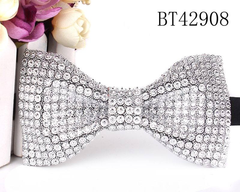 New Rhinestone Bow Ties for Men Pre-Tied Sequin Bowties with Adjustable Length Huge Variety Colors Wedding Bow tie For Groomsmen - Image 15