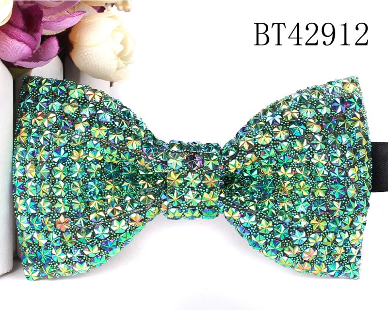 New Rhinestone Bow Ties for Men Pre-Tied Sequin Bowties with Adjustable Length Huge Variety Colors Wedding Bow tie For Groomsmen - Image 19