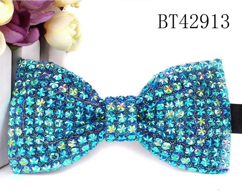 New Rhinestone Bow Ties for Men Pre-Tied Sequin Bowties with Adjustable Length Huge Variety Colors Wedding Bow tie For Groomsmen - Image 20