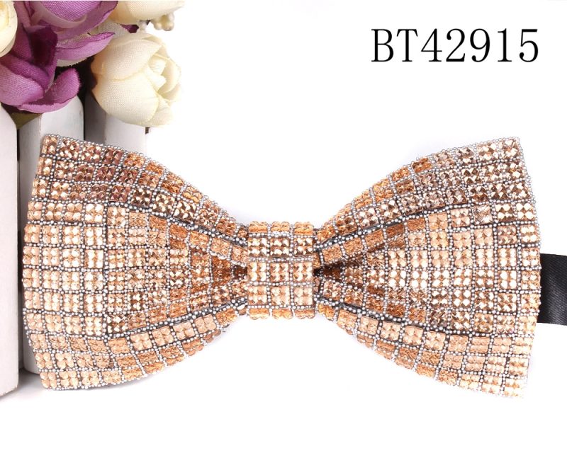 New Rhinestone Bow Ties for Men Pre-Tied Sequin Bowties with Adjustable Length Huge Variety Colors Wedding Bow tie For Groomsmen - Image 21