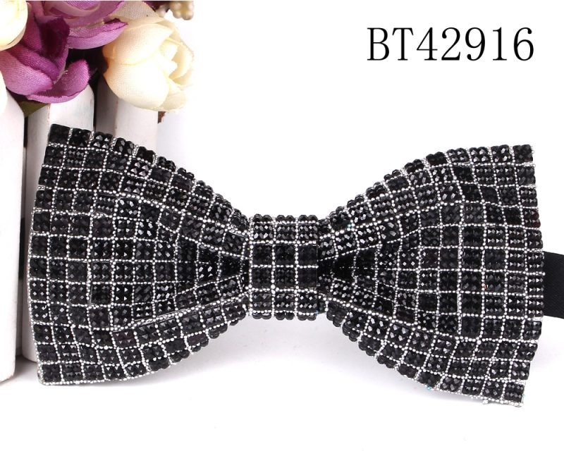New Rhinestone Bow Ties for Men Pre-Tied Sequin Bowties with Adjustable Length Huge Variety Colors Wedding Bow tie For Groomsmen - Image 22