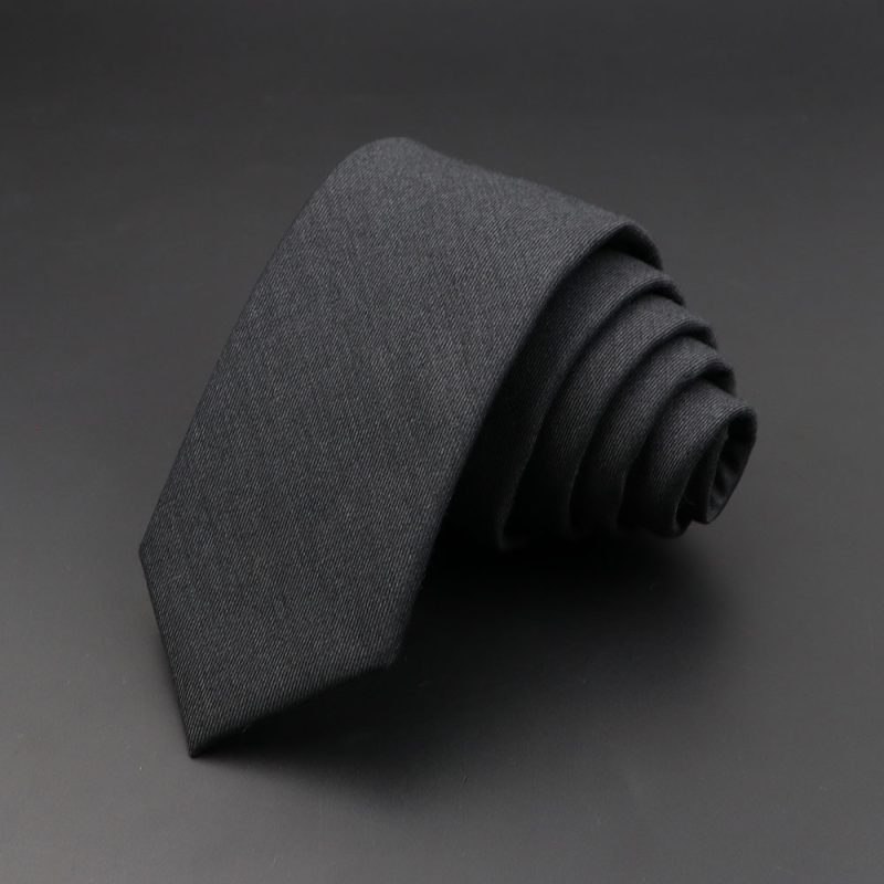 Mens Ties 6cm Classic Cotton Handmade Skinny Grey Plaid Neckties Striped Narrow Collar Slim Cashmere Casual Tie Accessories Gift - Image 13