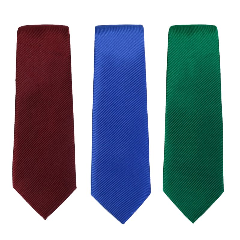 Solid Tie 7.5cm Necktie For Men Fashion Wedding Ties Slim Blue Gray Classic Neckties Men Business Jacquard Woven Classic Gravats - Image 2