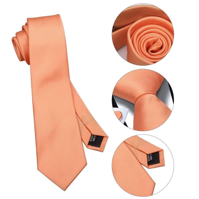 Solid Tie 7.5cm Necktie For Men Fashion Wedding Ties Slim Blue Gray Classic Neckties Men Business Jacquard Woven Classic Gravats - Image 3