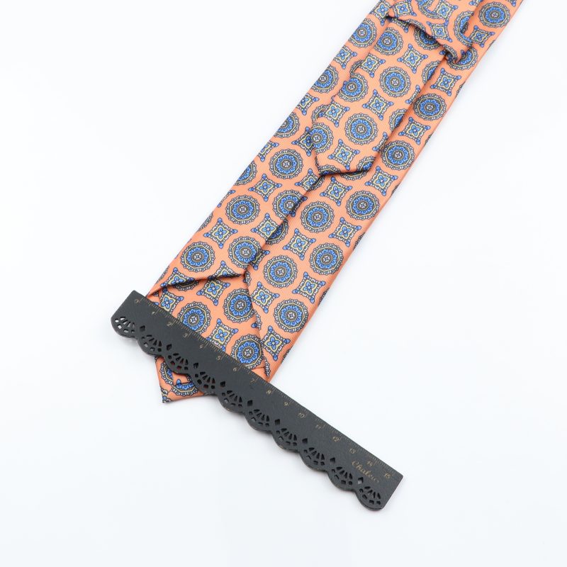 Men's Fashion Silk Tie 7.5cm Soft Novelty Necktie Blue Green Orange Color Ties For Men Dot Floral Bowtie Wedding Business Gift - Image 3