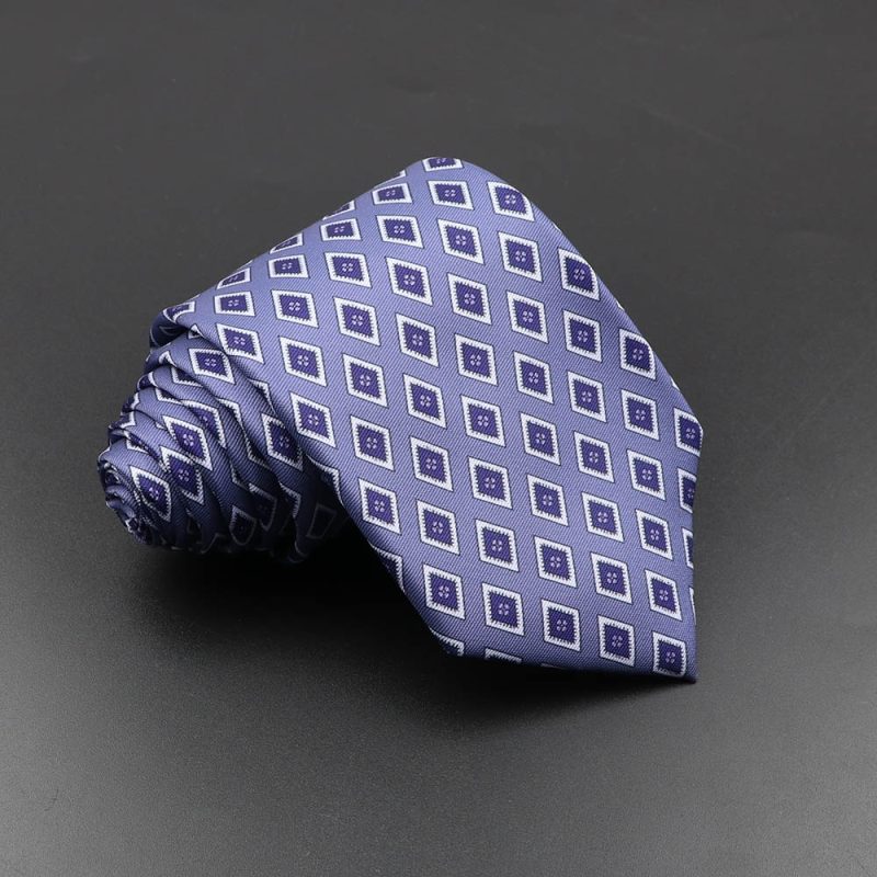 Men's Fashion Silk Tie 7.5cm Soft Novelty Necktie Blue Green Orange Color Ties For Men Dot Floral Bowtie Wedding Business Gift - Image 18