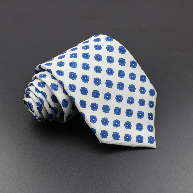 Men's Fashion Silk Tie 7.5cm Soft Novelty Necktie Blue Green Orange Color Ties For Men Dot Floral Bowtie Wedding Business Gift - Image 21