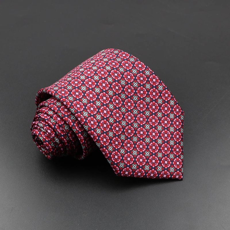 Men's Fashion Silk Tie 7.5cm Soft Novelty Necktie Blue Green Orange Color Ties For Men Dot Floral Bowtie Wedding Business Gift - Image 34