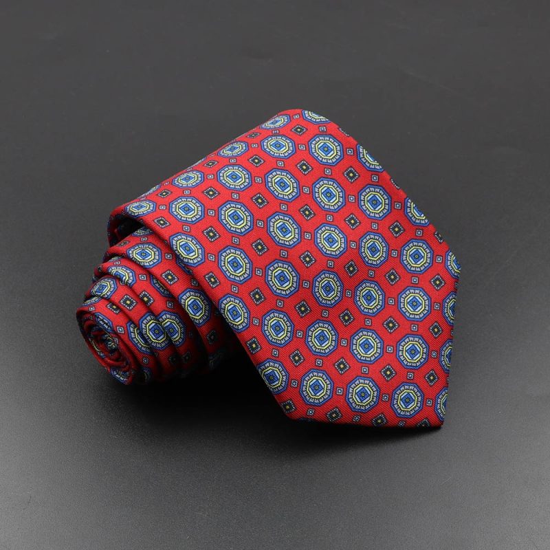 Men's Fashion Silk Tie 7.5cm Soft Novelty Necktie Blue Green Orange Color Ties For Men Dot Floral Bowtie Wedding Business Gift - Image 37