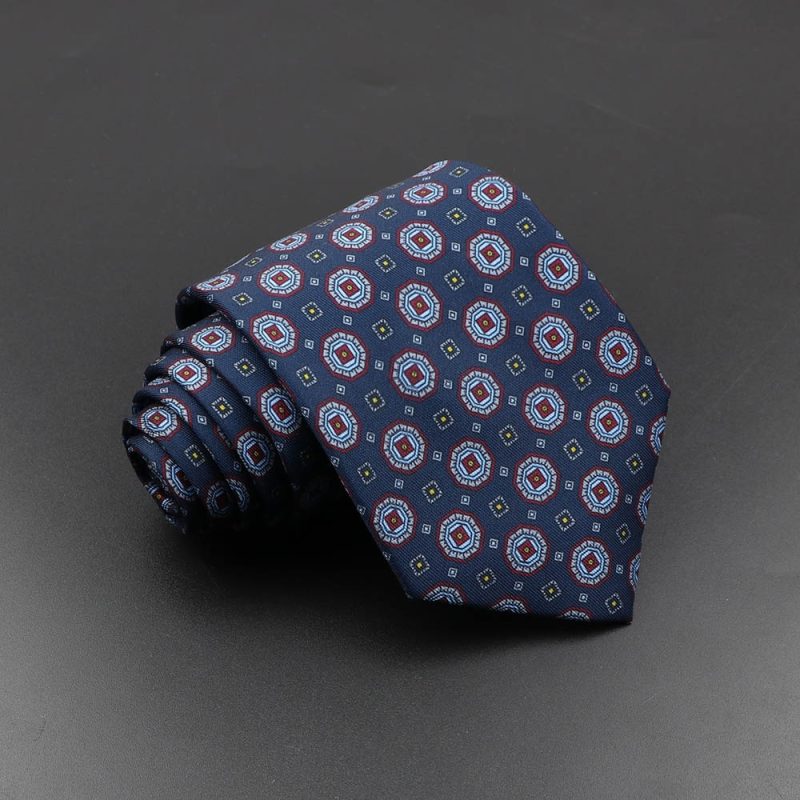 Men's Fashion Silk Tie 7.5cm Soft Novelty Necktie Blue Green Orange Color Ties For Men Dot Floral Bowtie Wedding Business Gift - Image 39