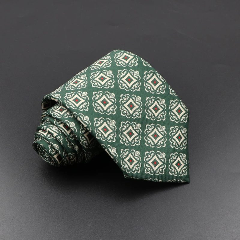 Men's Fashion Silk Tie 7.5cm Soft Novelty Necktie Blue Green Orange Color Ties For Men Dot Floral Bowtie Wedding Business Gift - Image 43