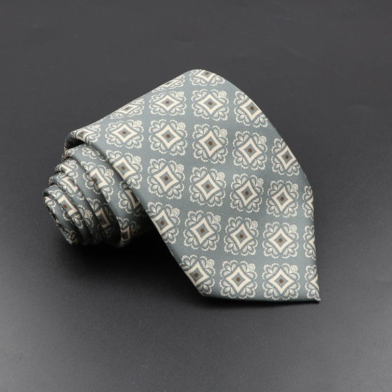 Men's Fashion Silk Tie 7.5cm Soft Novelty Necktie Blue Green Orange Color Ties For Men Dot Floral Bowtie Wedding Business Gift - Image 45