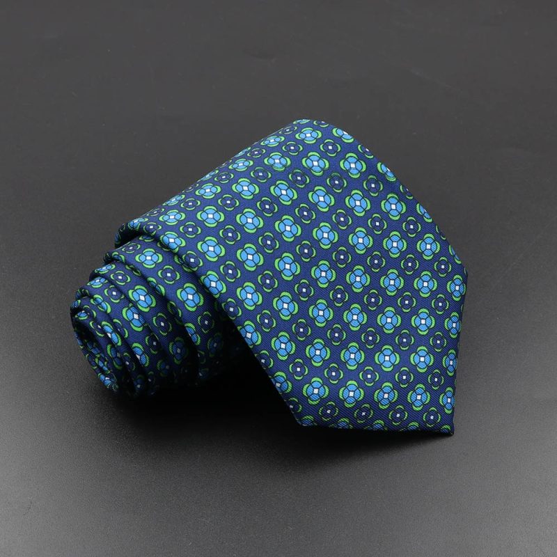 Men's Fashion Silk Tie 7.5cm Soft Novelty Necktie Blue Green Orange Color Ties For Men Dot Floral Bowtie Wedding Business Gift - Image 53