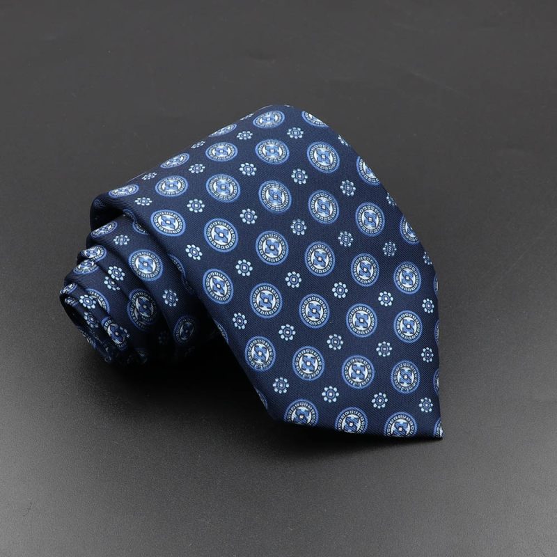 Men's Fashion Silk Tie 7.5cm Soft Novelty Necktie Blue Green Orange Color Ties For Men Dot Floral Bowtie Wedding Business Gift - Image 54