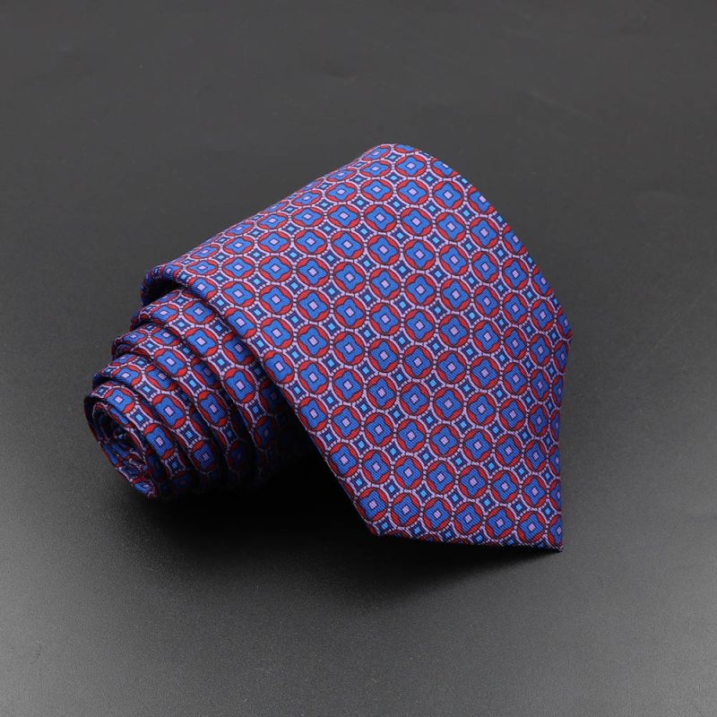 Men's Fashion Silk Tie 7.5cm Soft Novelty Necktie Blue Green Orange Color Ties For Men Dot Floral Bowtie Wedding Business Gift - Image 56