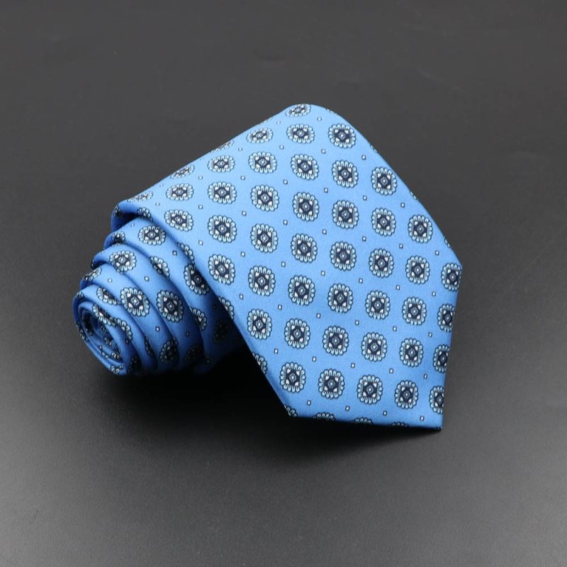 Men's Fashion Silk Tie 7.5cm Soft Novelty Necktie Blue Green Orange Color Ties For Men Dot Floral Bowtie Wedding Business Gift - Image 62