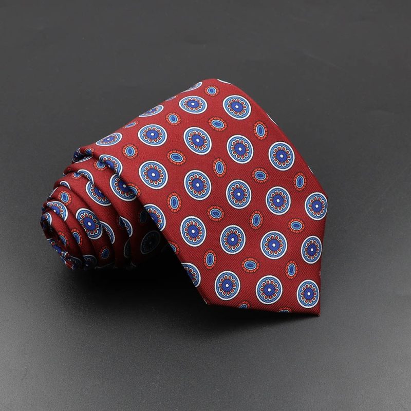Men's Fashion Silk Tie 7.5cm Soft Novelty Necktie Blue Green Orange Color Ties For Men Dot Floral Bowtie Wedding Business Gift - Image 65