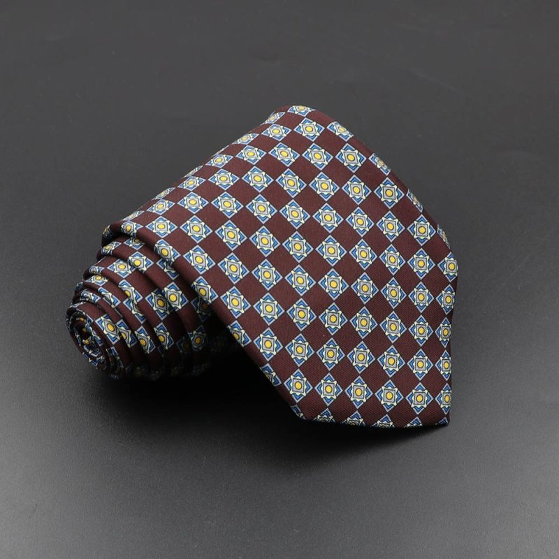 Men's Fashion Silk Tie 7.5cm Soft Novelty Necktie Blue Green Orange Color Ties For Men Dot Floral Bowtie Wedding Business Gift - Image 69