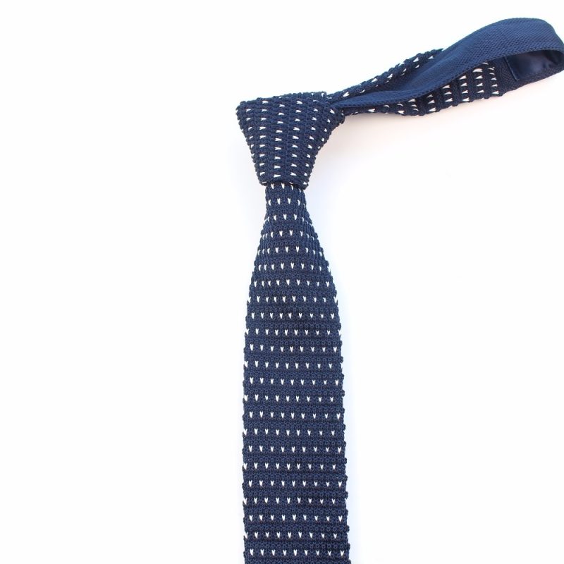 Men's Knitted Knit Leisure Striped Tie Fashion Skinny Narrow Slim Neck Ties For Men Skinny Woven Designer Cravat - Image 5