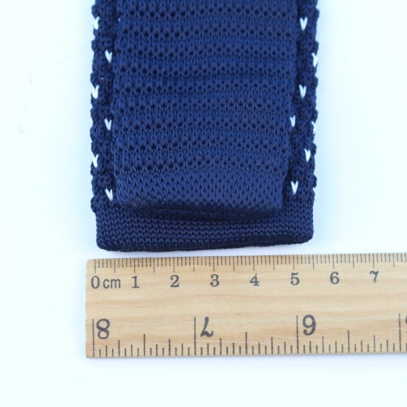 Men's Knitted Knit Leisure Striped Tie Fashion Skinny Narrow Slim Neck Ties For Men Skinny Woven Designer Cravat - Image 6