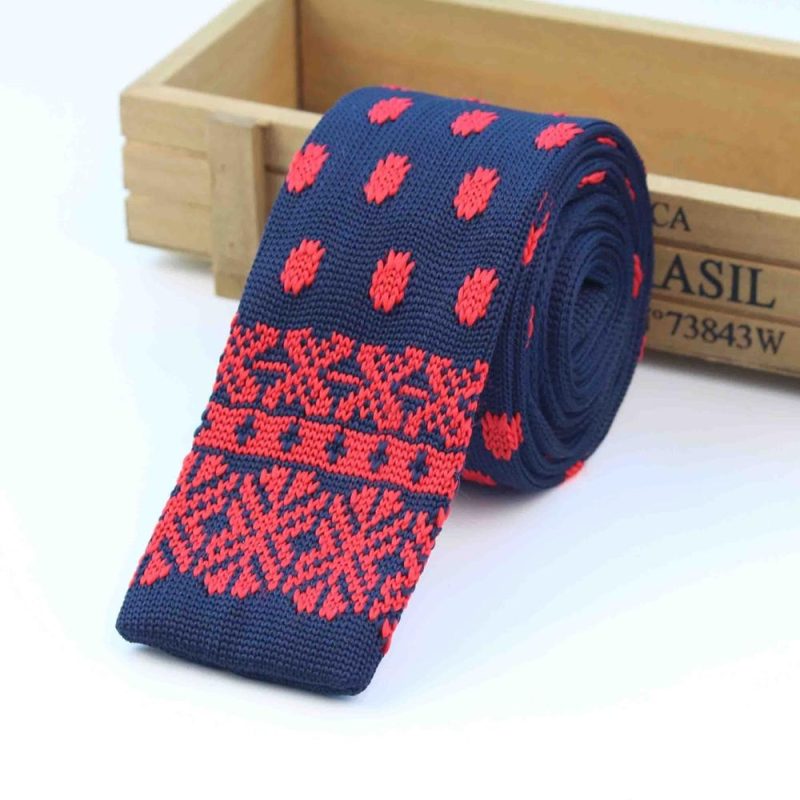Men's Knitted Knit Leisure Striped Tie Fashion Skinny Narrow Slim Neck Ties For Men Skinny Woven Designer Cravat - Image 15