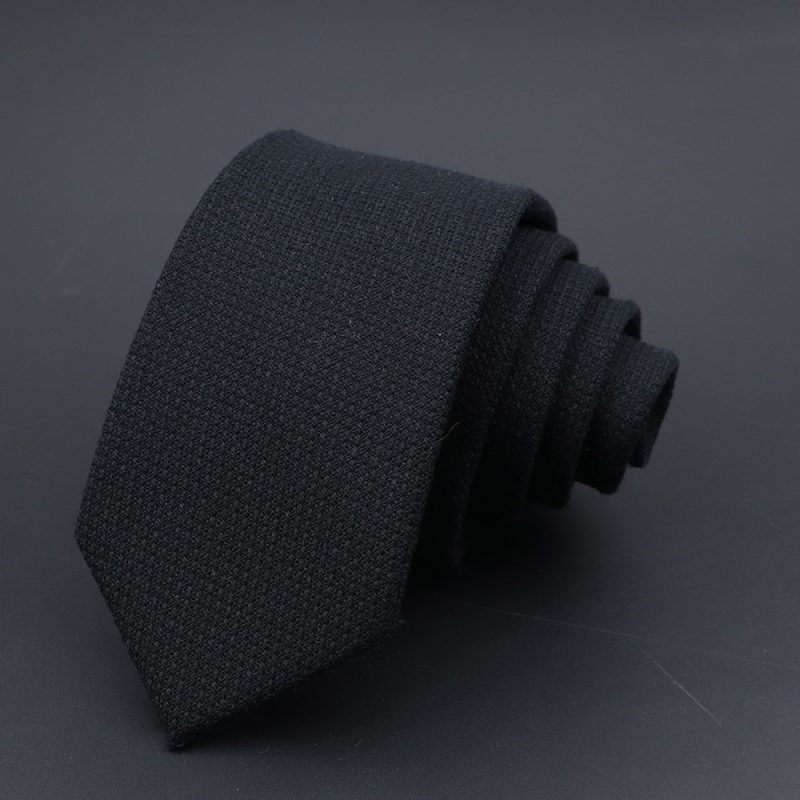 Original High Quality Solid Cotton Handmade Wool Ties Men Necktie Striped Narrow Collar Slim Cashmere Casual Tie Accessories - Image 16