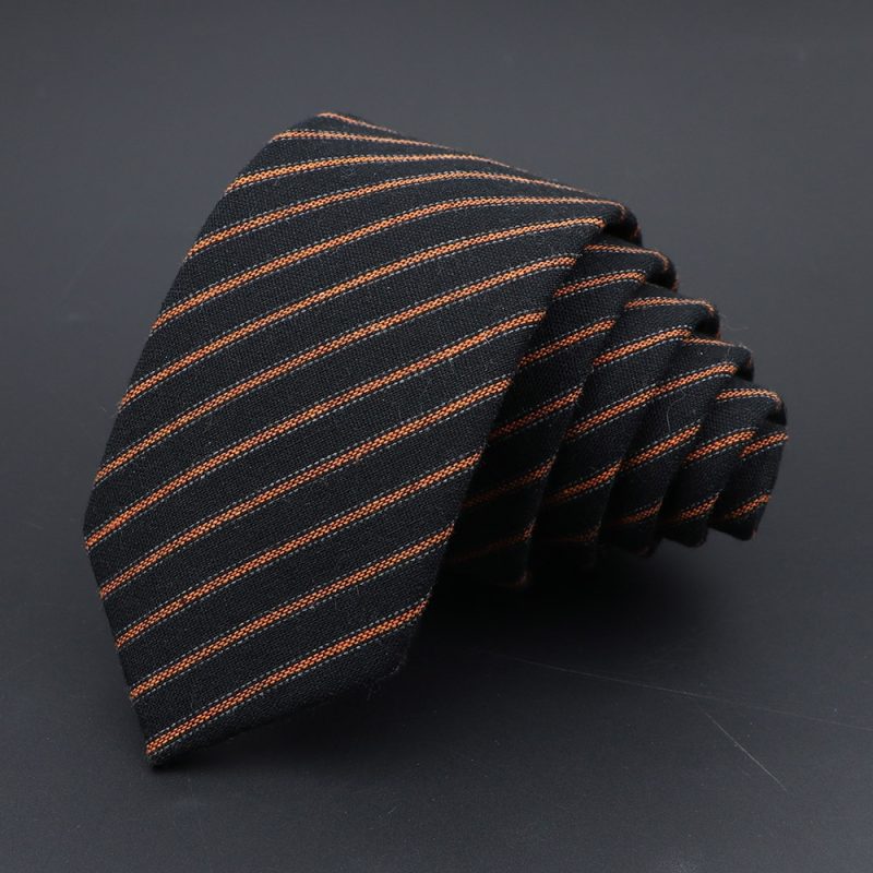 Original High Quality Solid Cotton Handmade Wool Ties Men Necktie Striped Narrow Collar Slim Cashmere Casual Tie Accessories - Image 20