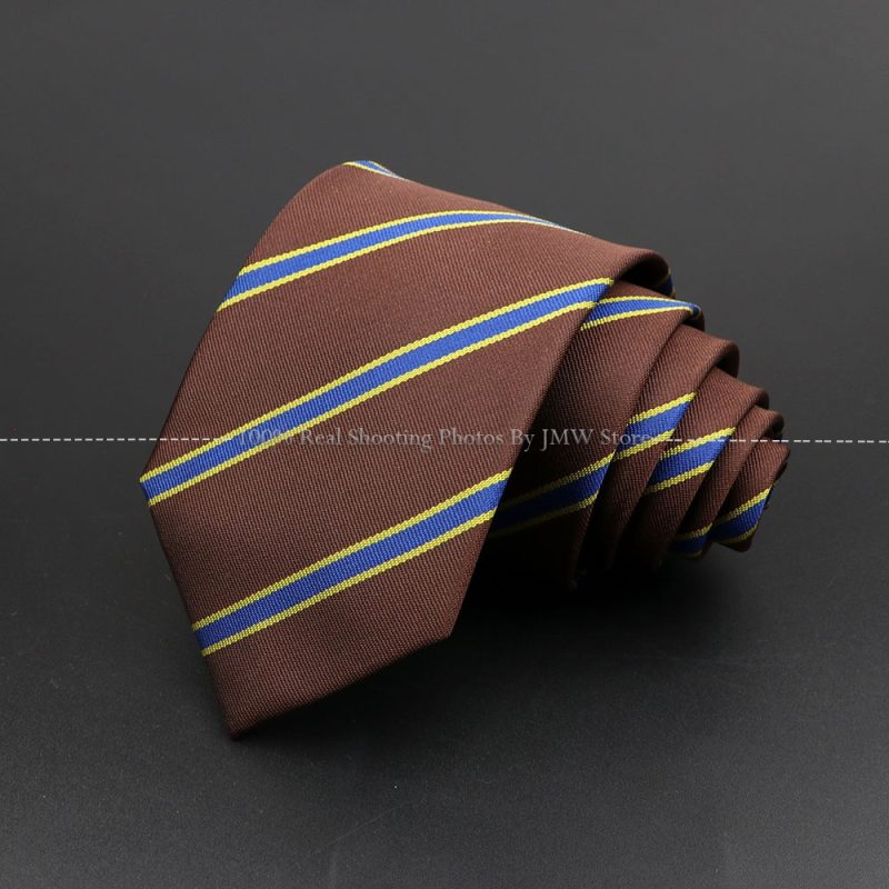 New Design Wedding Men Tie Brown Solid Striped Paisley Flower Neckties Men Business Dropshipping Groom Collar Accessories Gift - Image 21