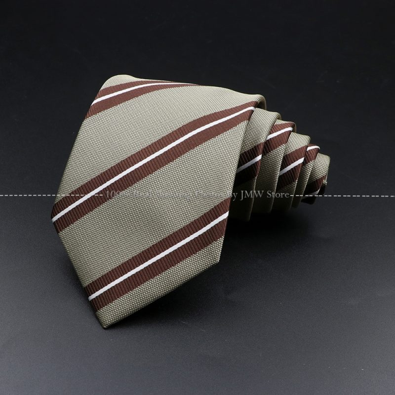 New Design Wedding Men Tie Brown Solid Striped Paisley Flower Neckties Men Business Dropshipping Groom Collar Accessories Gift - Image 31