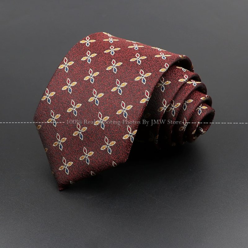 New Design Wedding Men Tie Brown Solid Striped Paisley Flower Neckties Men Business Dropshipping Groom Collar Accessories Gift - Image 48