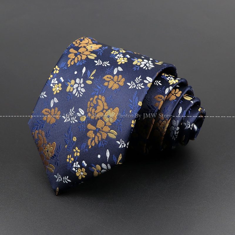 New Design Wedding Men Tie Brown Solid Striped Paisley Flower Neckties Men Business Dropshipping Groom Collar Accessories Gift - Image 49