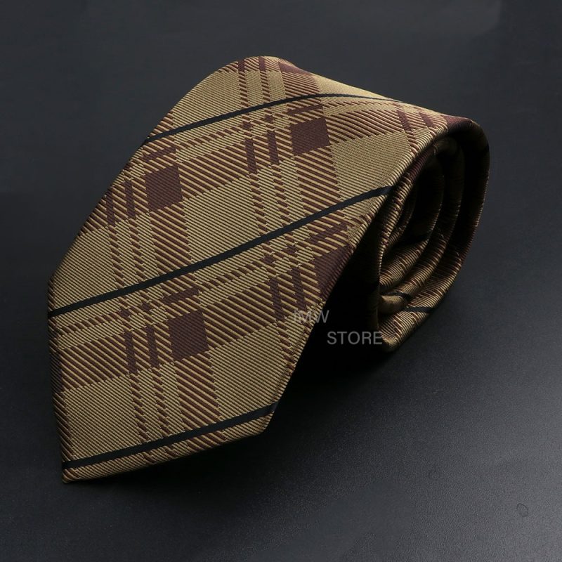 New Design Wedding Men Tie Brown Solid Striped Paisley Flower Neckties Men Business Dropshipping Groom Collar Accessories Gift - Image 52