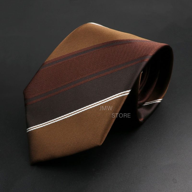 New Design Wedding Men Tie Brown Solid Striped Paisley Flower Neckties Men Business Dropshipping Groom Collar Accessories Gift - Image 54