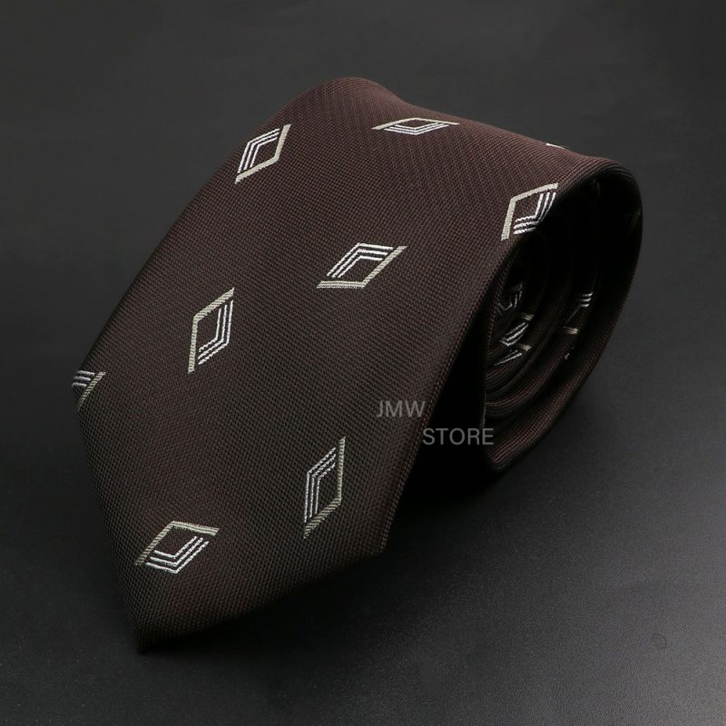 New Design Wedding Men Tie Brown Solid Striped Paisley Flower Neckties Men Business Dropshipping Groom Collar Accessories Gift - Image 56