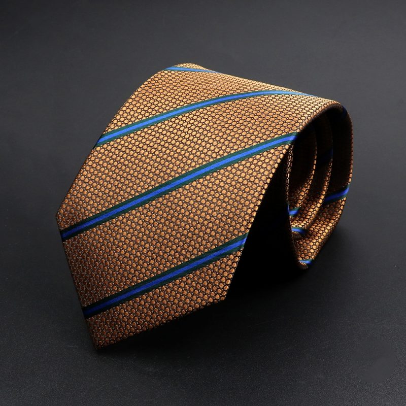 New Design Wedding Men Tie Brown Solid Striped Paisley Flower Neckties Men Business Dropshipping Groom Collar Accessories Gift - Image 60
