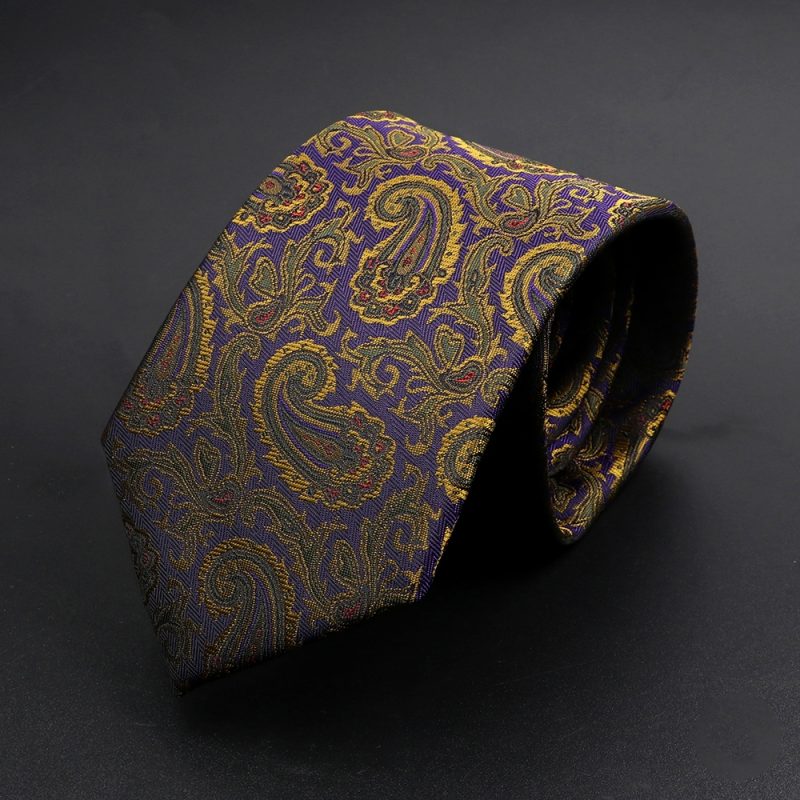 New Design Wedding Men Tie Brown Solid Striped Paisley Flower Neckties Men Business Dropshipping Groom Collar Accessories Gift - Image 61