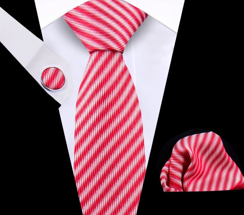 Luxury Plaid Tie For Mens Necktie Handkerchief Pocket Square Cufflinks Set Jacquard Woven Ties Wedding Business Accessories - Image 34