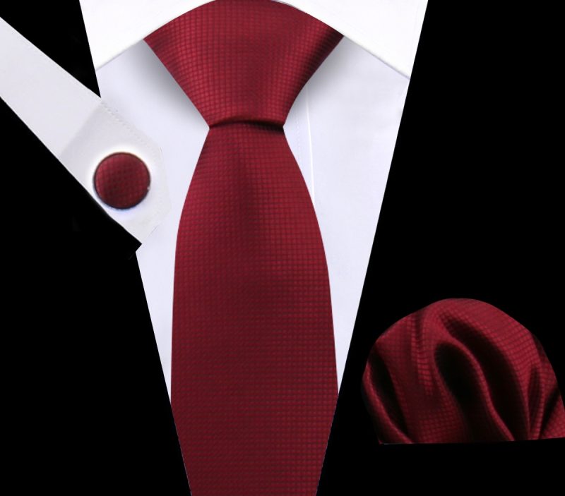 Luxury Plaid Tie For Mens Necktie Handkerchief Pocket Square Cufflinks Set Jacquard Woven Ties Wedding Business Accessories - Image 47