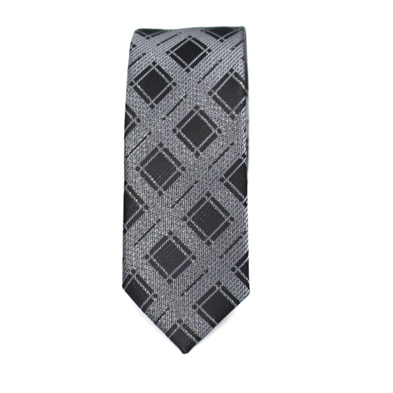 New Men's Casual Slim Ties Classic Polyester Woven Party Neckties Fashion Plaid Dots Man Neck Tie For Wedding Business Male Tie - Image 3