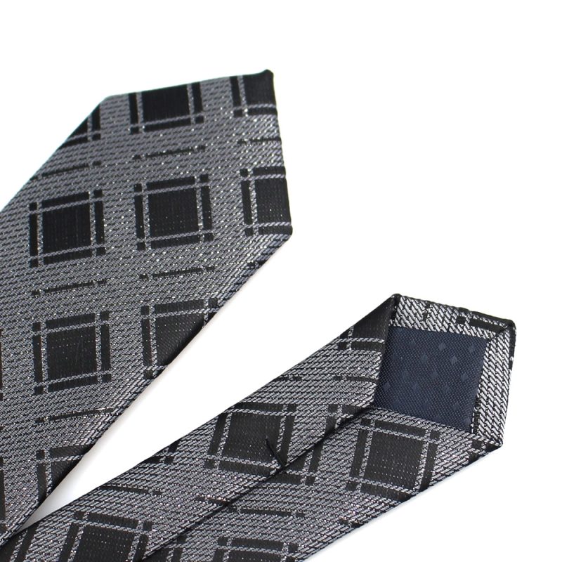 New Men's Casual Slim Ties Classic Polyester Woven Party Neckties Fashion Plaid Dots Man Neck Tie For Wedding Business Male Tie - Image 6