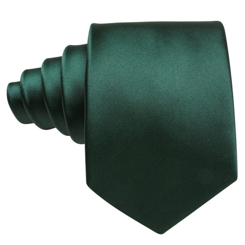 Dark Green Silk Solid Men Ties With Pocket Square Cufflinks Set Elegant Woven High Quality Suit Necktie Wedding Party Barry.Wang - Image 5