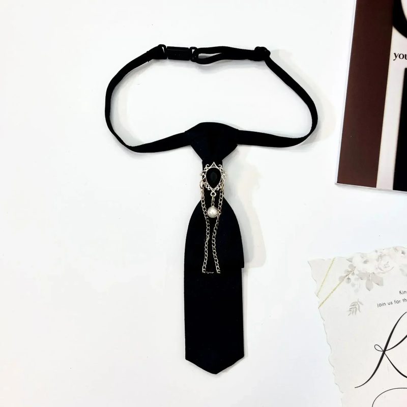 Vintage Small Bow Tie Men Women's College Style Suit Shirt Sweater Accessories Handmade Ribbon Rhinestone Collar Flowers Ties - Image 10
